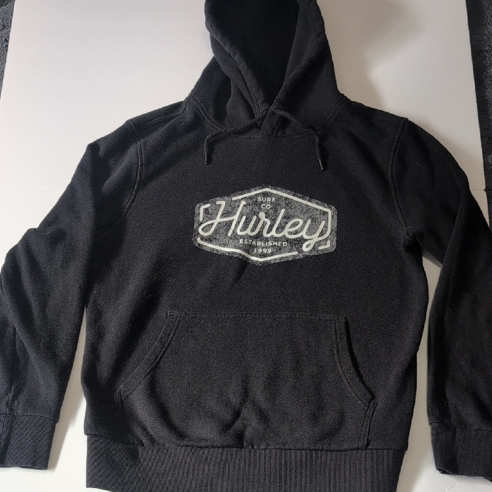 Hurley Men's Black Graphic Hoodie